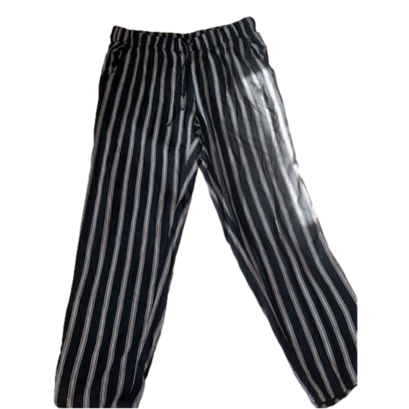 American Eagle pants paper bag comfy sleep pajama drawstring striped AE - Picture 2 of 3